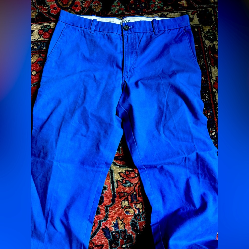 Izod Men's Golf Blue Pants 33x28